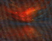 Sapphire Sunset Painting by Jane See