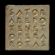 Sator Square Stone Ceramic Art by Richard Reeve