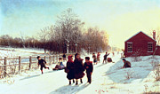 School's Out Painting by Samuel S Carr