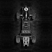 Schuco Ferrari Formel 2 Top BW Photograph by YoPedro