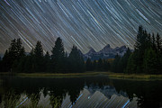 Schwabacher Star Trails Photograph by Jeff Stoddart Schwabacher Star Trails Photograph by Jeff Stoddart