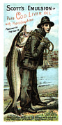 Scott's Emulsion of Pure Cod Liver Oil - Vintage Advertising Poster Mixed Media by Studio Grafiikka
