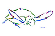 Sea Turtle Grace Painting by Jo Lynch