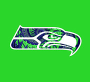 Seahawks Fractal Digital Art by Becky Herrera