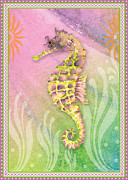 Seahorse Violet Painting by Amy Kirkpatrick Seahorse Violet Painting by Amy Kirkpatrick