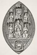 Seal Of The University Of Oxford From Drawing by Vintage Design Pics