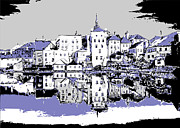 Seaport mirror Digital Art by Piotr Dulski
