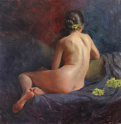 Seated Figure Painting by Anna Rose Bain