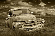 Sepia Tone Abandoned Chevy Pickup Truck Photograph by Randall Nyhof Sepia Tone Abandoned Chevy Pickup Truck Photograph by Randall Nyhof