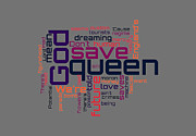 Sex Pistols - God Save the Queen Lyrical Cloud Digital Art by Susan Maxwell Schmidt