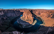 Shadows of Horseshoe Bend Page, Arizona Photograph by Art Atkins