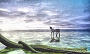Shallows Painted Digital Art by Cynthia Decker