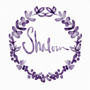 Shalom Wreath- Art by Linda Woods Painting by Linda Woods