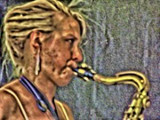 She's Jazzed Digital Art by Vincent Green She's Jazzed Digital Art by Vincent Green