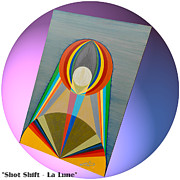 Shot Shift - La Lune Painting by Michael Bellon Shot Shift - La Lune Painting by Michael Bellon
