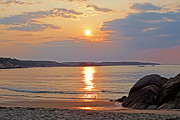Singing Beach Rocky Sunrise Manchester by the Sea MA Sand Photograph by Toby McGuire