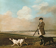 Sir John Nelthorpe, 6th Baronet out Shooting with his Dogs by George Stubbs Painting by George Stubbs