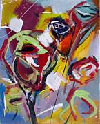 Six Roses Painting by John Gholson