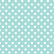 Sky Blue Polka Dots Tapestry - Textile by Cute Trends