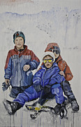Sledgers Painting by James Lavott Sledgers Painting by James Lavott