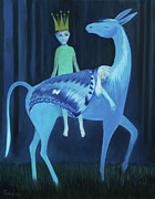 Sliten Nattsvermer Painting by Tone Aanderaa