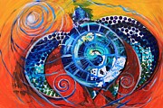 Slopical Tropical Sea Turtle Painting by J Vincent Scarpace Slopical Tropical Sea Turtle Painting by J Vincent Scarpace