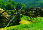 Smoky Mountain farm 1900s Digital Art by Flees Photos Smoky Mountain farm 1900s Digital Art by Flees Photos