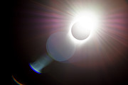 Solar Flare -- 2017 Solar Eclipse in Independence, Oregon Photograph by Darin Volpe