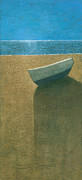 Solitary Boat Painting by Steve Mitchell