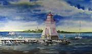 Southampton Fishing Painting by Bev Morgan