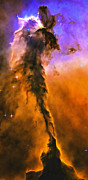 Space image Eagle Nebula orange purple bue Photograph by Matthias Hauser