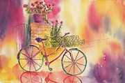 Spindly Spokes Painting by Tara Moorman