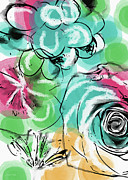 Spring Floral 9- Art by Linda Woods Mixed Media by Linda Woods