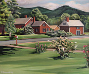 Spring in Rumney  Painting by Nancy Griswold