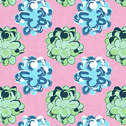 Spring Succulents- Art by Linda Woods Mixed Media by Linda Woods