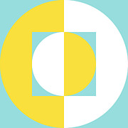 Squared Circle Nest - Buttercup - Limpet Shell - White Digital Art by Jason Freedman