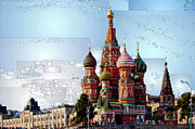 St. Basil's Cathedral in Moscow Digital Art by Rafael Salazar
