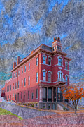 St Charles Odd Fellows Hall  Digital Art by Larry Braun