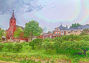 St Johns Church and Strawberry Hill Museum DWC Photograph by Kevin Anderson
