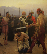 St. Nicholas Saves Three Innocents from Death Painting by Ilya Repin