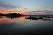 Standing on the Docks at Sunrise Photograph by Angela Murdock