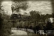 Steam Train Rolling Photograph by Sharon Popek Steam Train Rolling Photograph by Sharon Popek