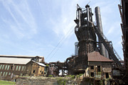 Steel industry blast furnace Photograph by Karen Foley