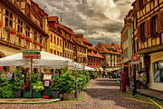 Street in Obernai village, Alsace, France Photograph by Elenarts - Elena Duvernay photo
