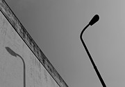 Street Lamp Shadow Minimal Photograph by Prakash Ghai