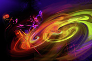 String Theory Painting by DC Langer