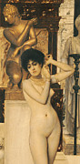 Study for Allegory of Sculpture Painting by Gustav Klimt