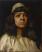 Study Head Painting by William Merritt Chase