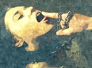 Submission in Colour - taste it Painting by BDSM love