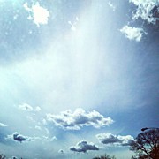 Sunbeam In The Clouds. #cloudscape Photograph by Genevieve Esson